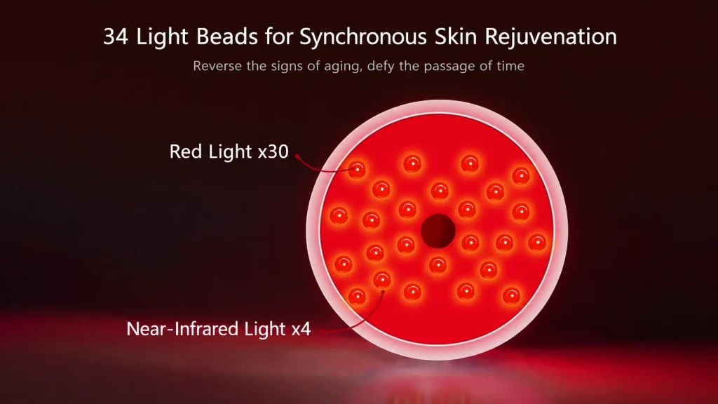 34 Light Beads Red & Near-Infrared Light Beauty Device