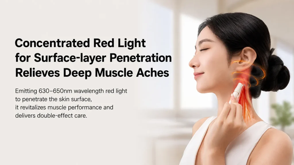 NUOMEIWEI NW-183 cupping gua sha massager with 630-650nm concentrated red light therapy for deep muscle aches relief
